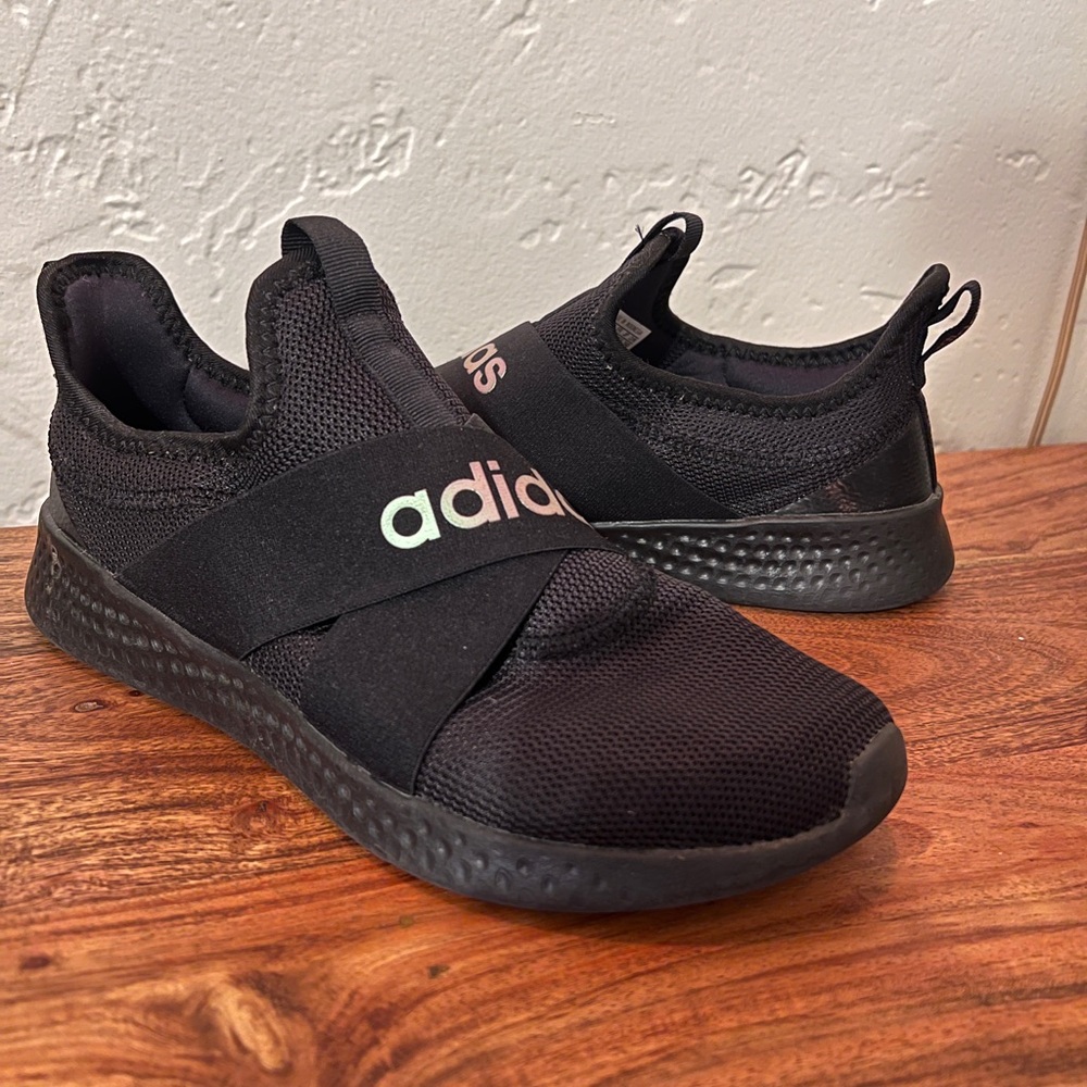 Adidas Black Slip-On Shoes